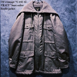 【 doppio】70's vintage "CASUAL CRAFT" bore sailor foodie jacket