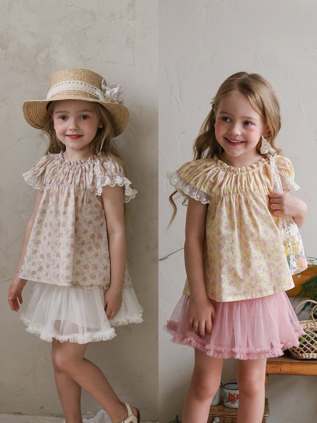 【即納】<flo>  Lovely blouse