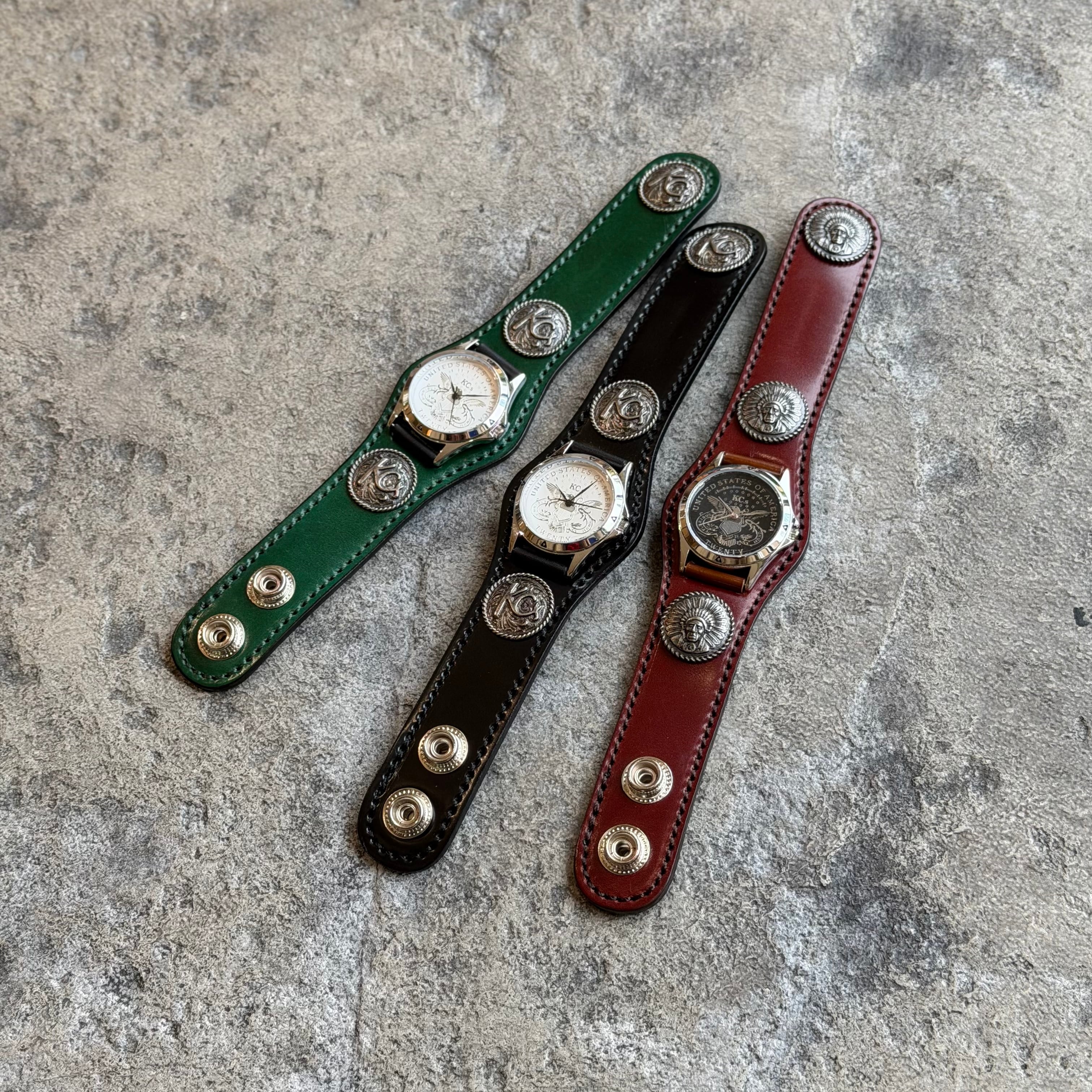 限定商品】ウォッチブレス スリーコンチョ コードバン | ケイシイズ