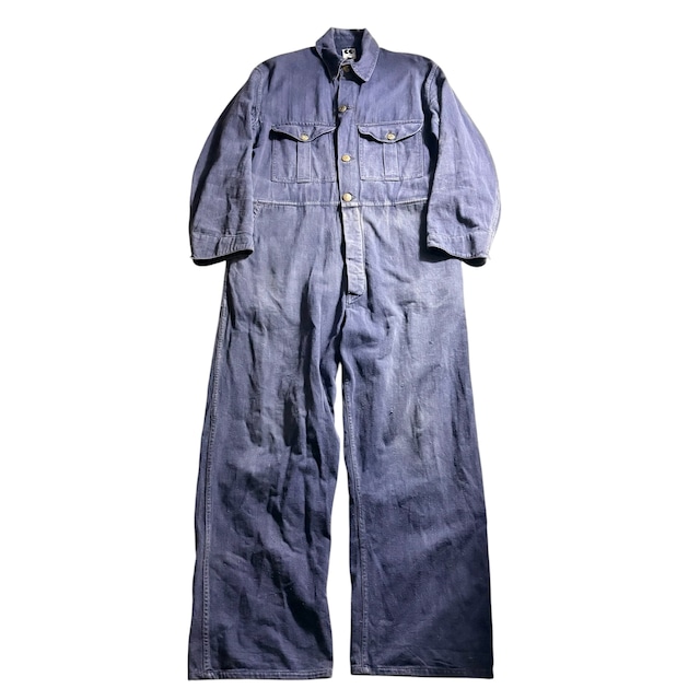 vintage 1940’s “CC41” blue drill jumpsuit