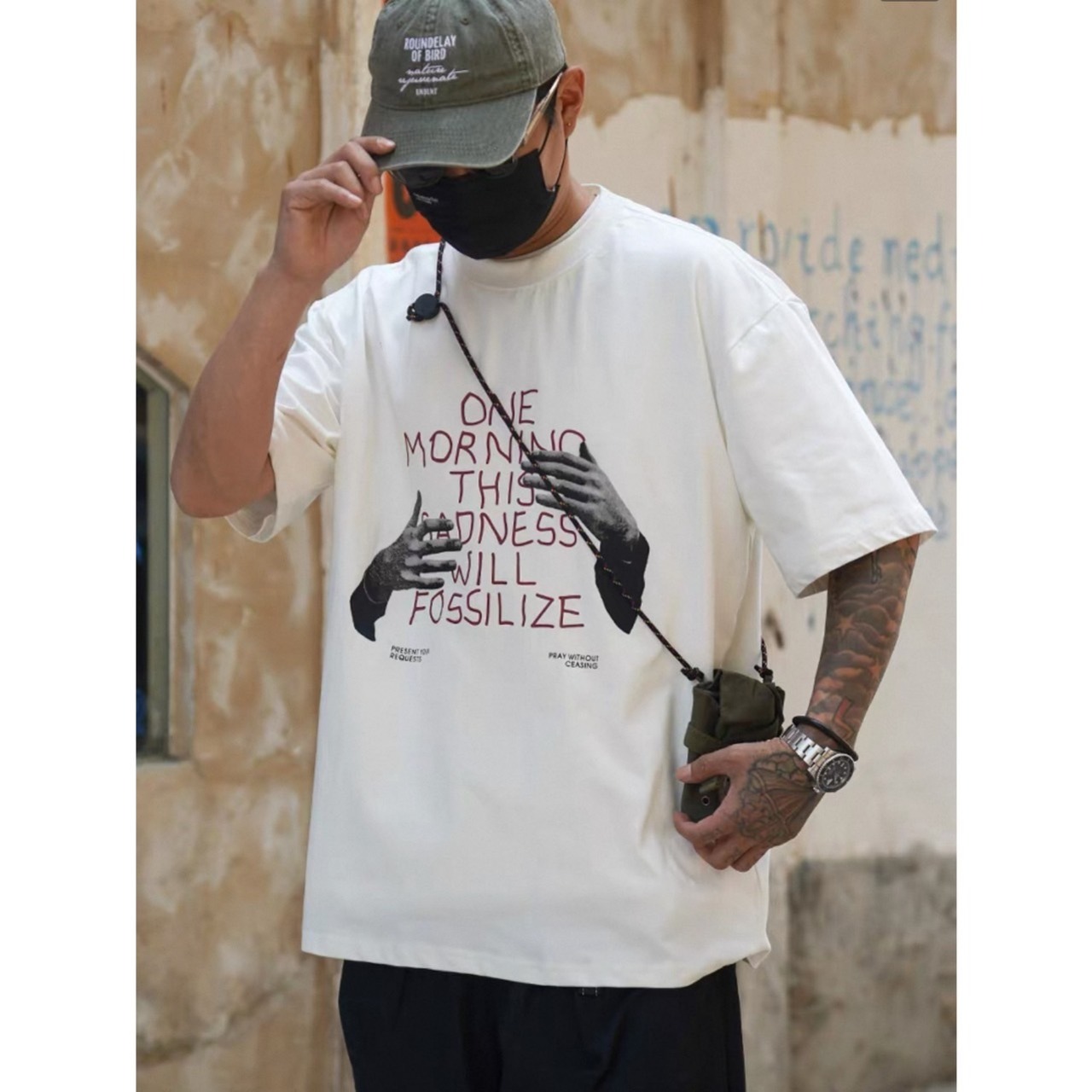 Statement graphic oversized tee 1023 - 5