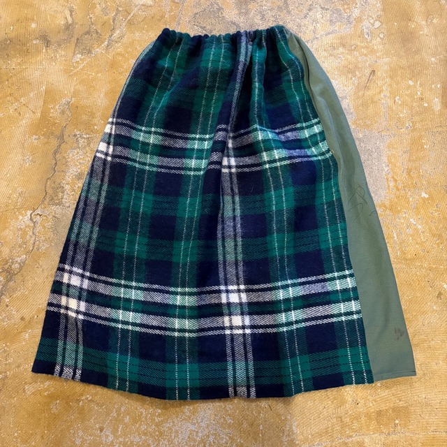 Vintage Blanket ＆　Military Fabric Remake Skirt