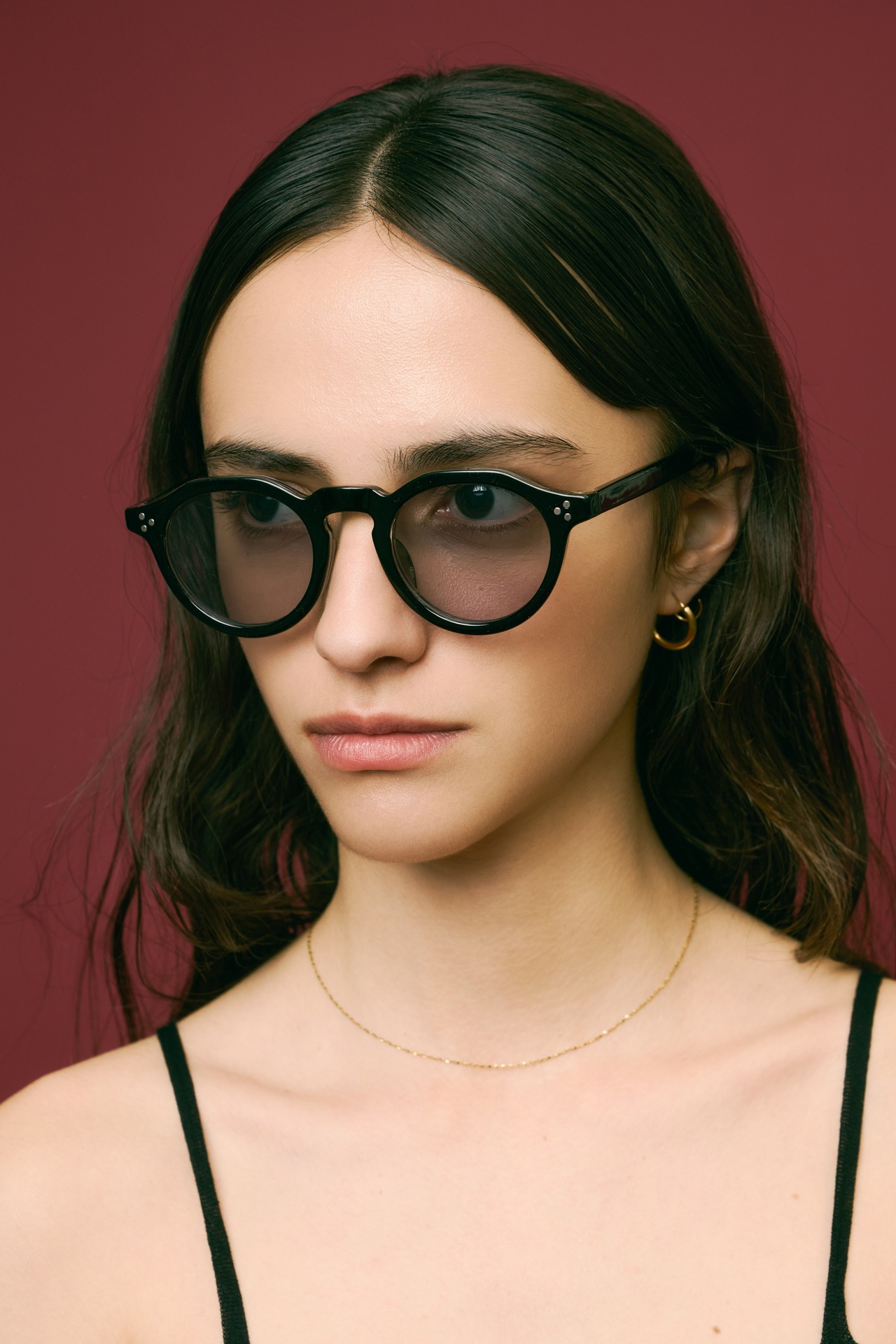 Olga | black×light purple