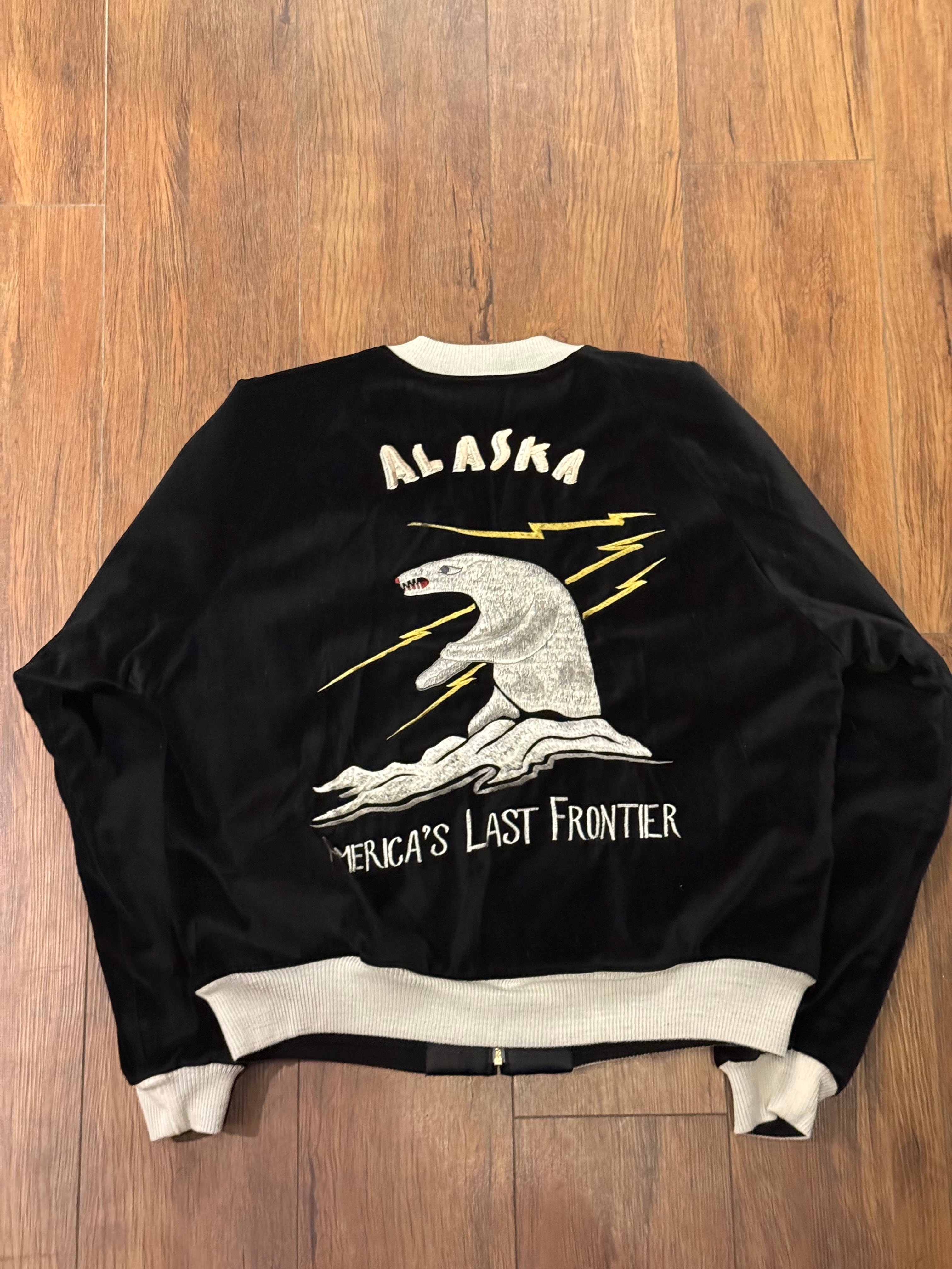 ALL BLACK LIMITED THREEFACE SOUVENIR JACKET 'ALASKA' | vintage