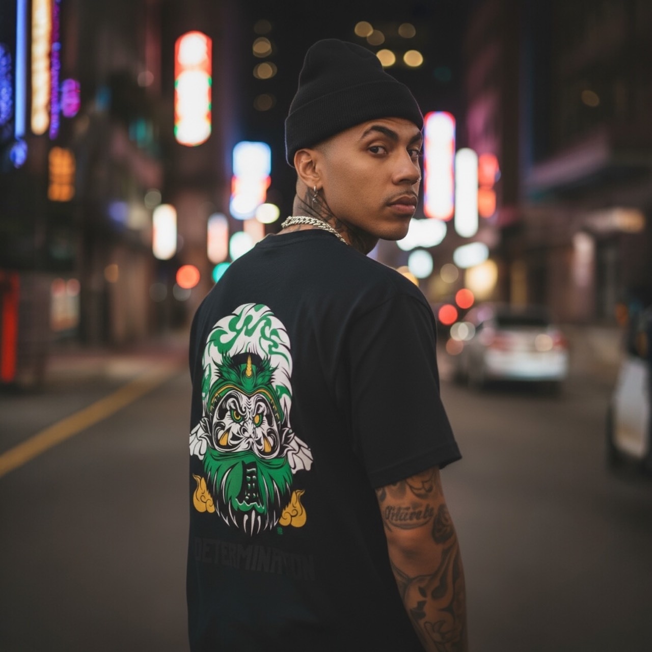 風神 S/S T-Shirt (black)