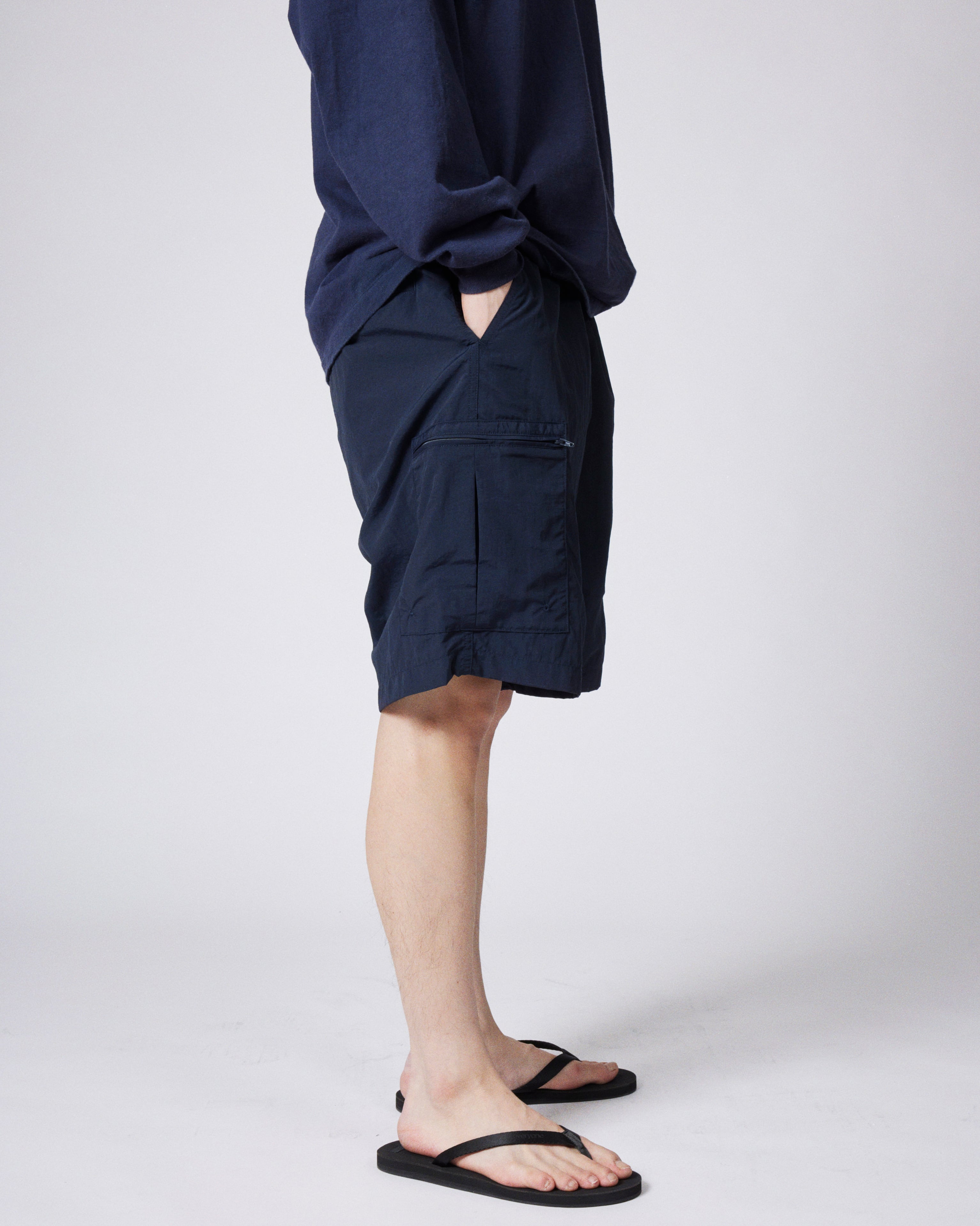 everyone nylon utility cargo shorts (NAVY) | everyone