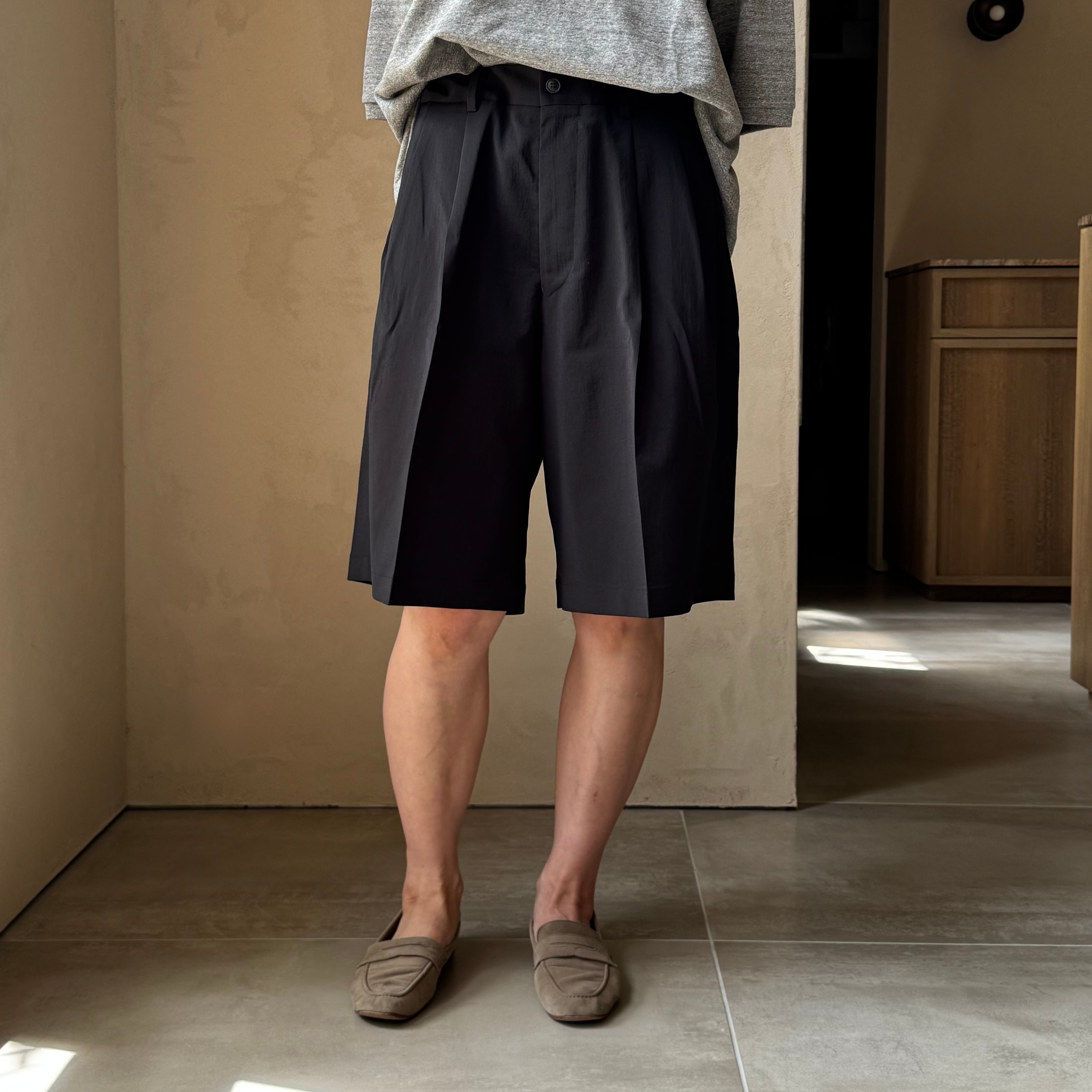 YOKOSAKAMOTO | DOUBLE PLEATED SHORTS | HJ GALLERY
