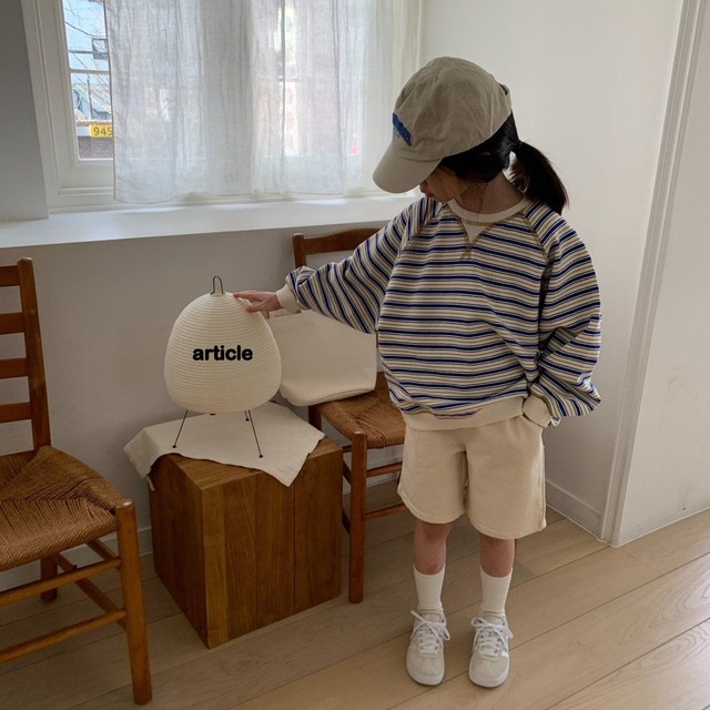 【取寄】article｜multi-line sweatshirt｜マルチラインスウェット｜S-JM｜kids｜26 spring