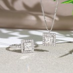 プリンセスカット ダイヤモンド リング VS2 pt900 / 1.021ct