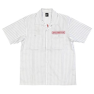 Stripe Work Shirt [white / red]