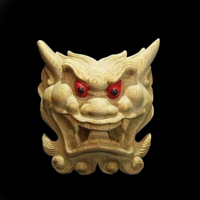 【鬼瓦】　山車、だんじり前山彫刻　高さ15ｃｍ