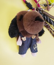 【直営限定ITEM】ドレスアップファーDOGGY BAGチャーム (BROWN)　CQ-47514H