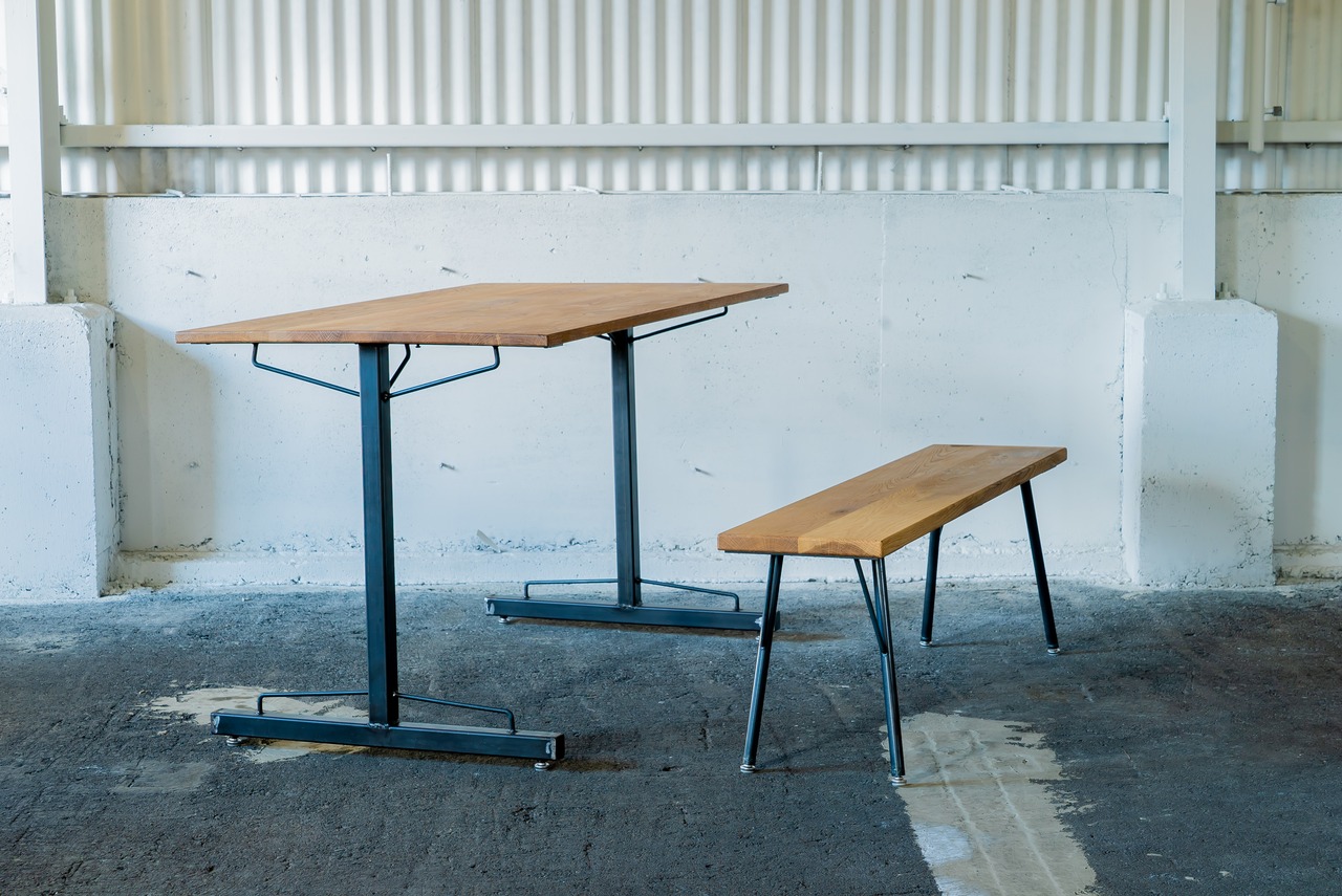 SK BENCH W1200mm/ベンチ/オーク材/送料無料(北海道・沖縄・離島除く)