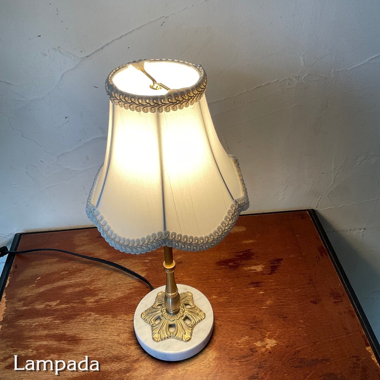 サンヨウ〕布シェード・スタンドライト SYS840G | 照明＆エシカル