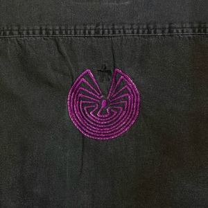 ナスングワム【Nasngwam】Indian motif Denim Shirt　2XLサイズ