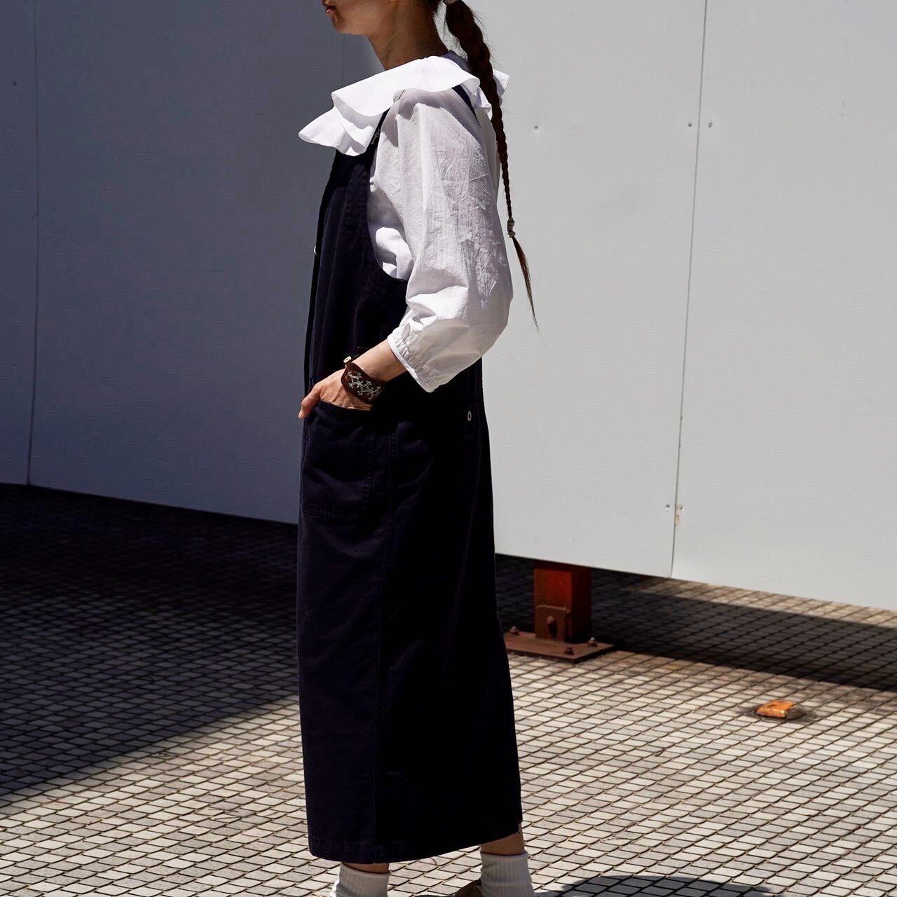 Nigel Cabourn(ナイジェルケーボン )ラッフルカラーブラウス WHITE | Debby