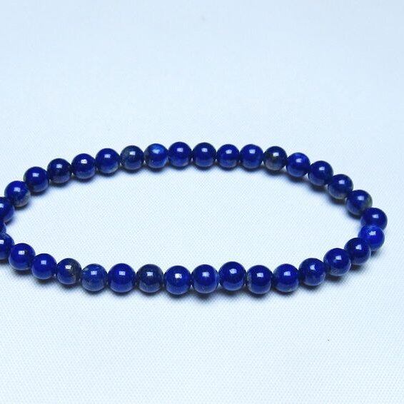 ラピスラズリ ブレスレット 5mm 一点物 メール便可 [M便 1/10] 111-48508