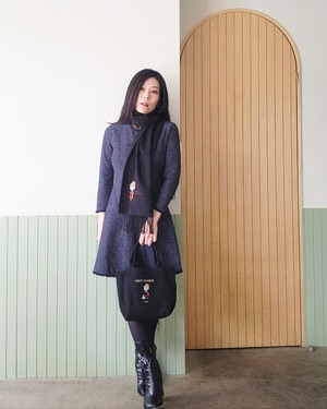 【JAPAN MADE】刺繍マフラー