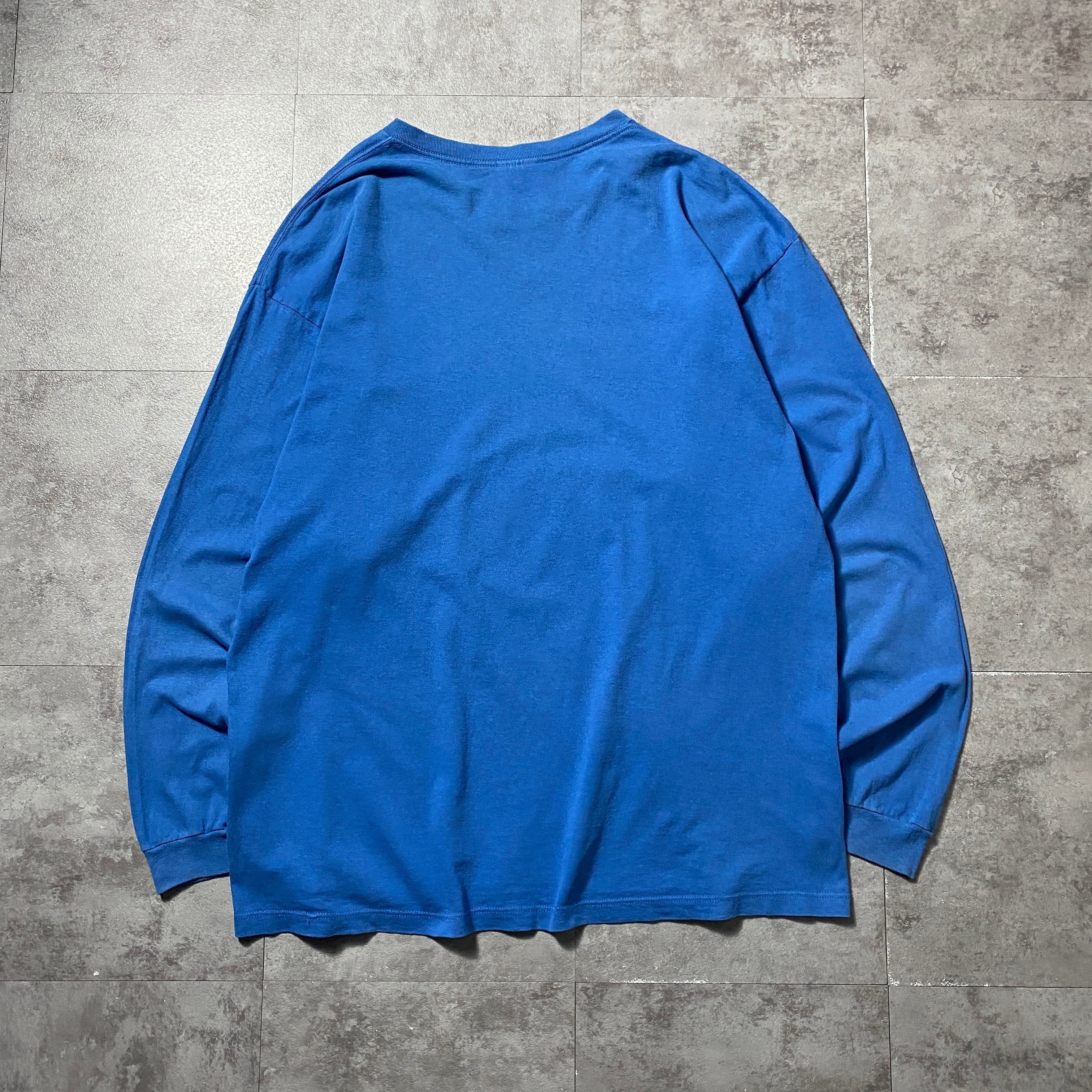 90's NIKE ナイキ センタースウォッシュ 刺繍ロゴ メキシコ製 ブルー T