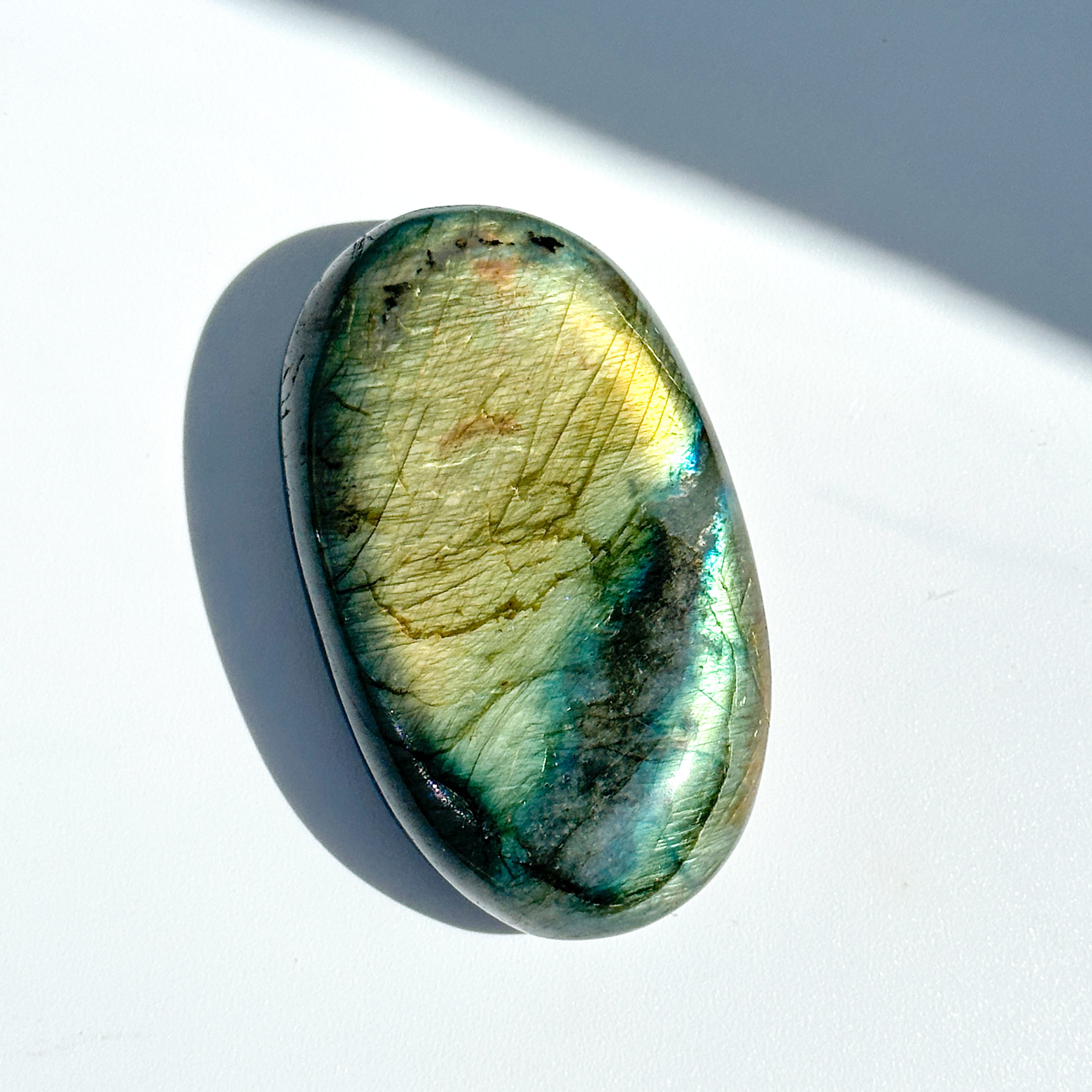 Big◎ラブラドライト パームストーン 45◇ Labradorite ◇天然石・鉱物・パワーストーン・インテリア