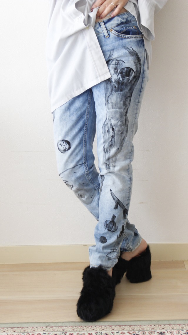 【Subin Kim】Hand-painting Art Pants