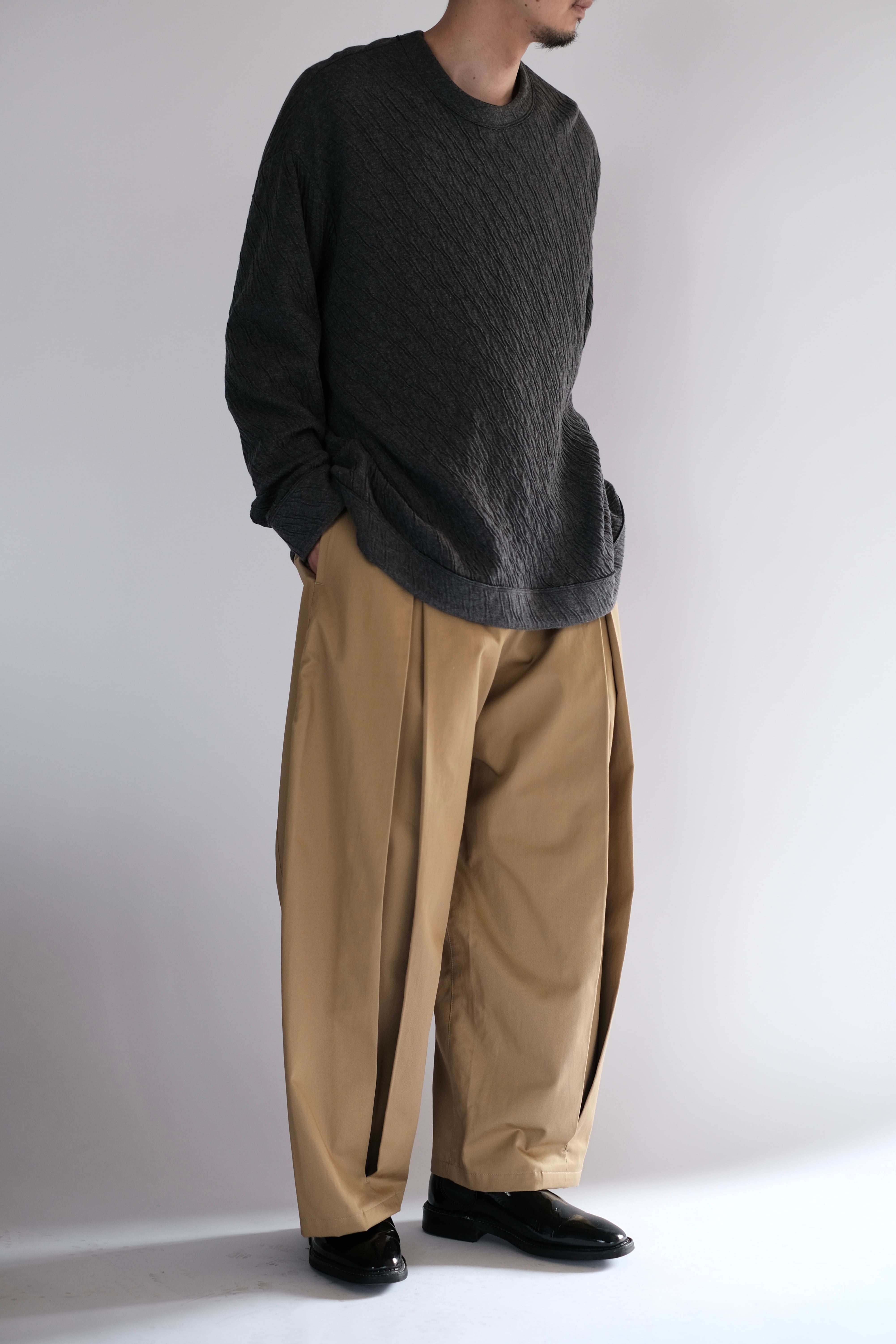 SAGE NATION / BOX PLEAT TROUSER 