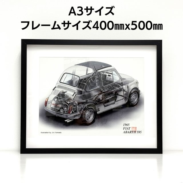 山田ジロー 自働車イラスト作品】HONDA NSXType-S (1997)《A3/A2サイズ