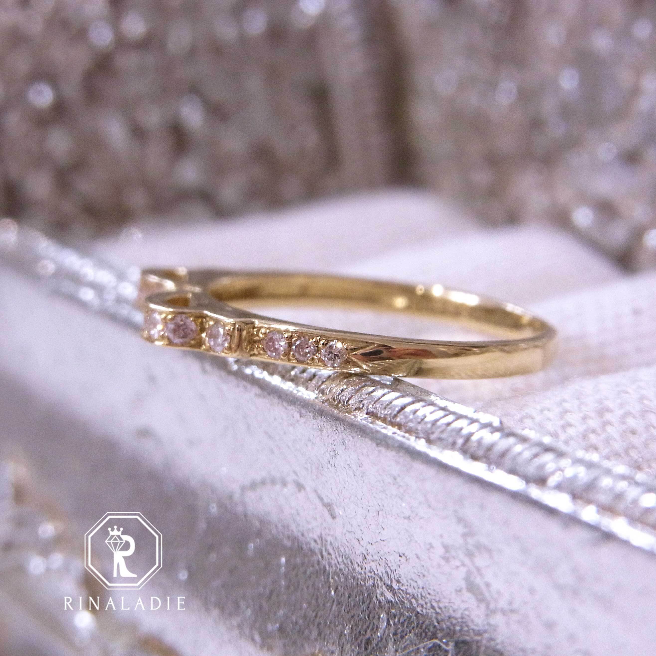 大人可愛い！リボン モチーフ 2ct ダイヤモンド K18 WG リング 鑑別付 