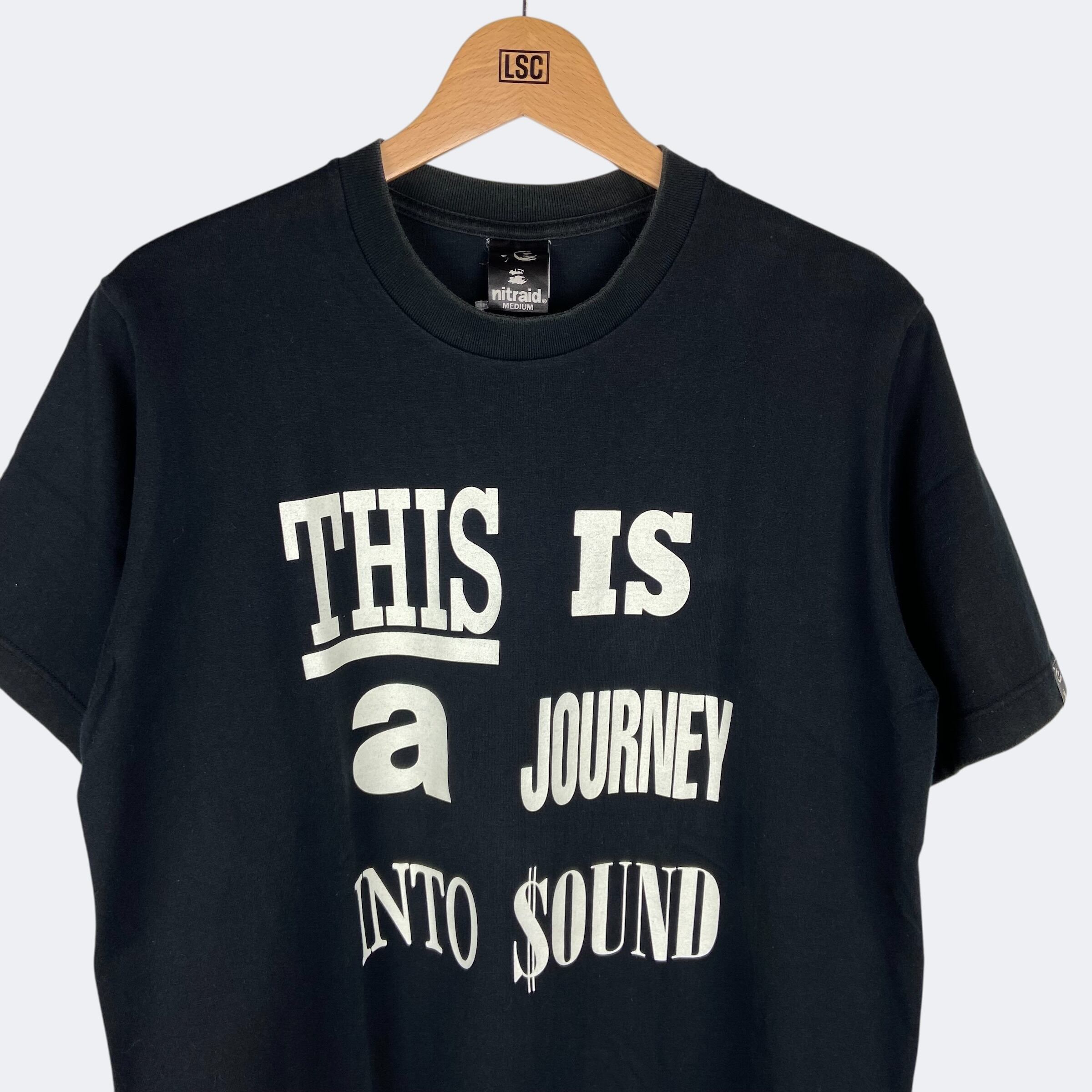 nitraid THIS IS a JOURNEY INTO SOUND Tシャツ ナイトレイド BLACK