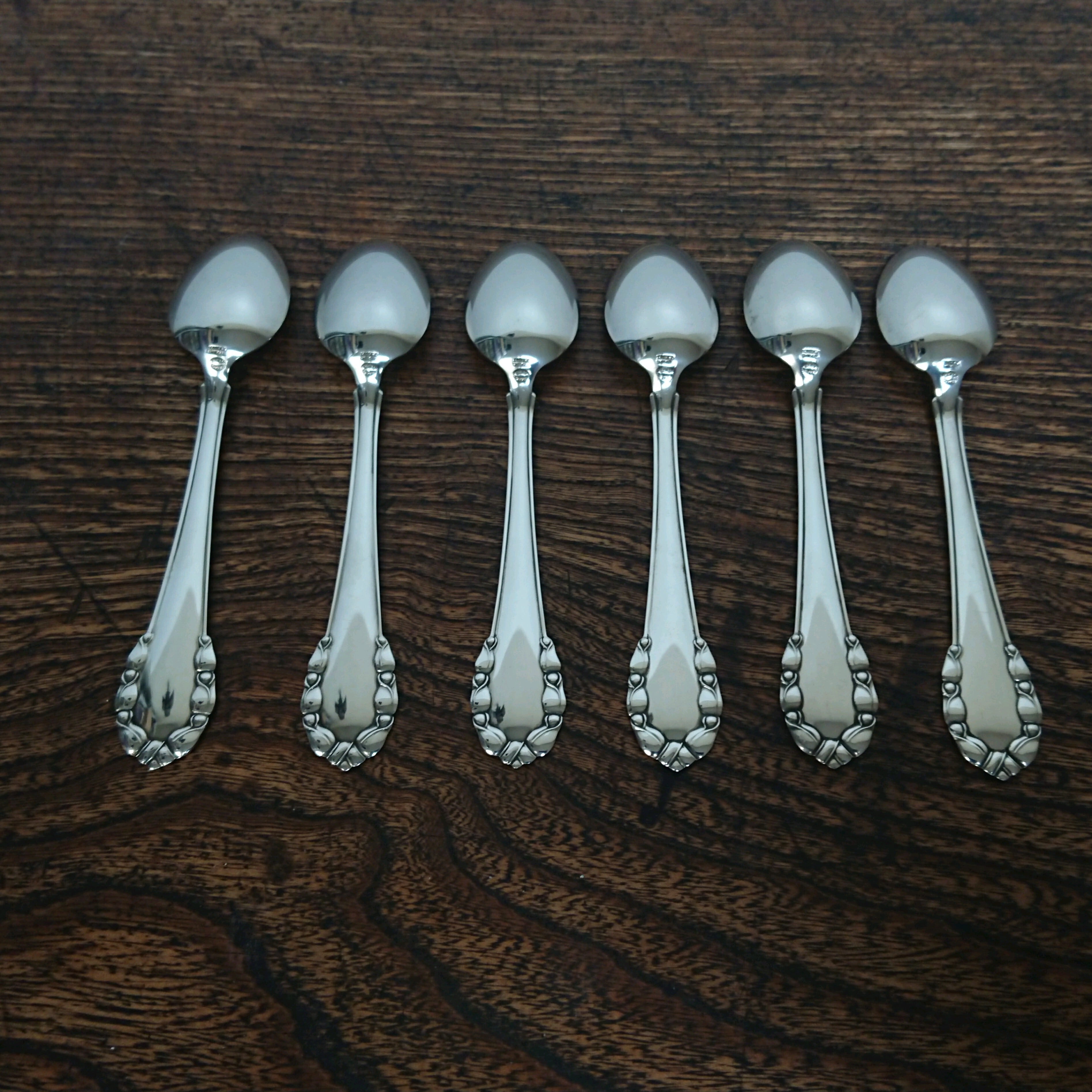 デンマーク Georg Jensen ”Lily of the Valley” 純銀製ティースプーンSET ジョージジェンセン Sterling  Silver925 | coshiki