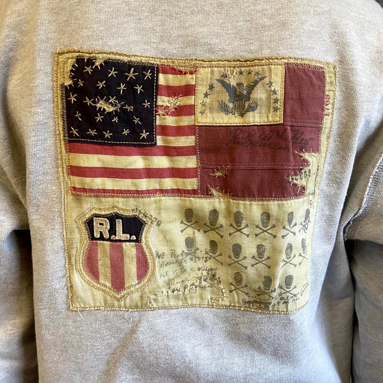 POLO JEANS COMPANY ラルフローレン 星条旗 長袖 ラガーシャツ メンズL