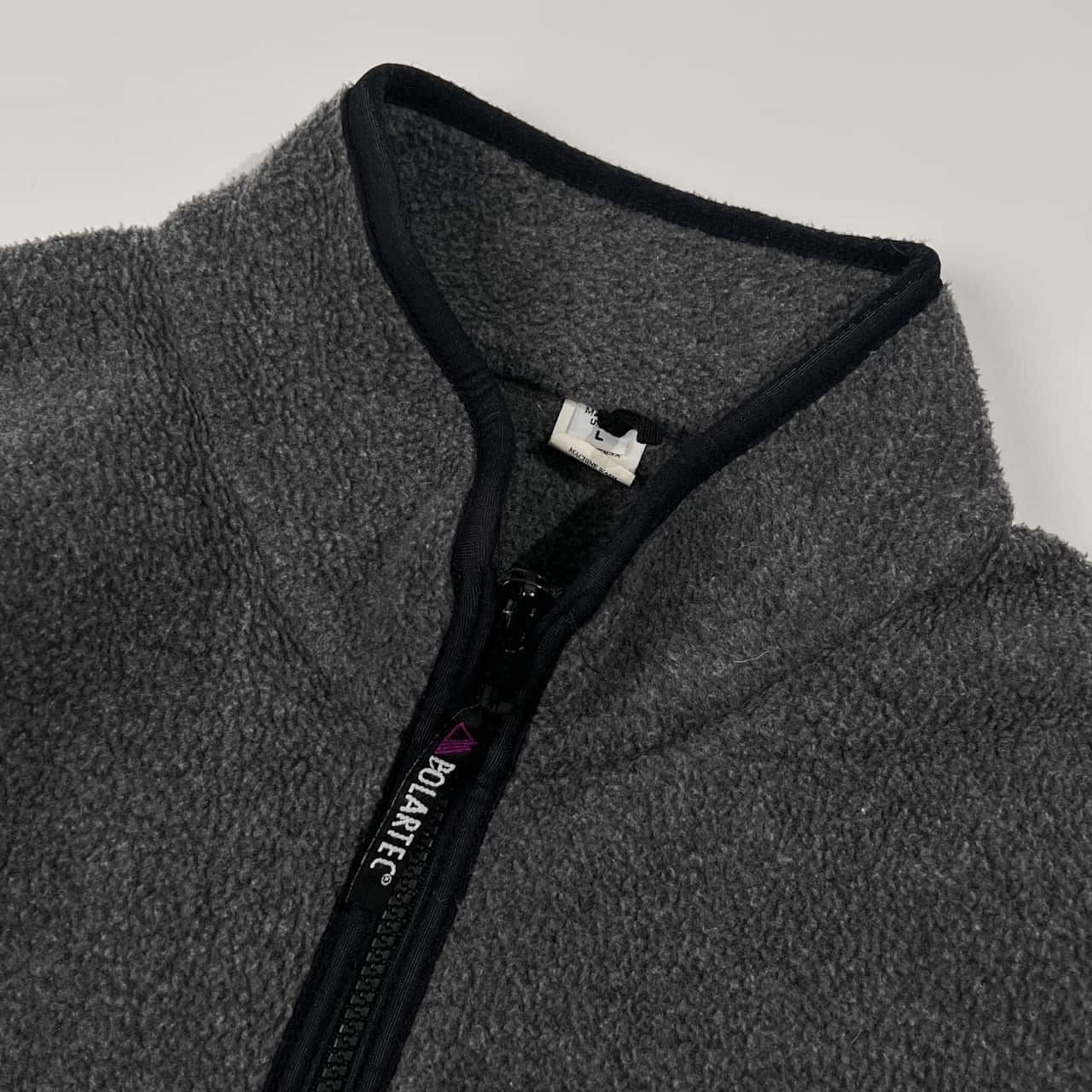 90s USA製 Penfield ペンフィールド POLARTEC ハーフジップ フリース プルオーバー L/グレー メンズ ビンテージ