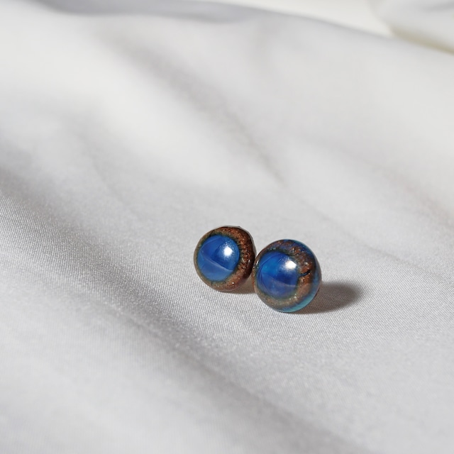 【信楽焼】凛蒼玉 ピアス(イヤリング) 蒼玉シリーズ 陶器 伝統工芸 【信楽焼】凛蒼玉 ピアス(イヤリング) 蒼玉シリーズ 陶器 伝統工芸