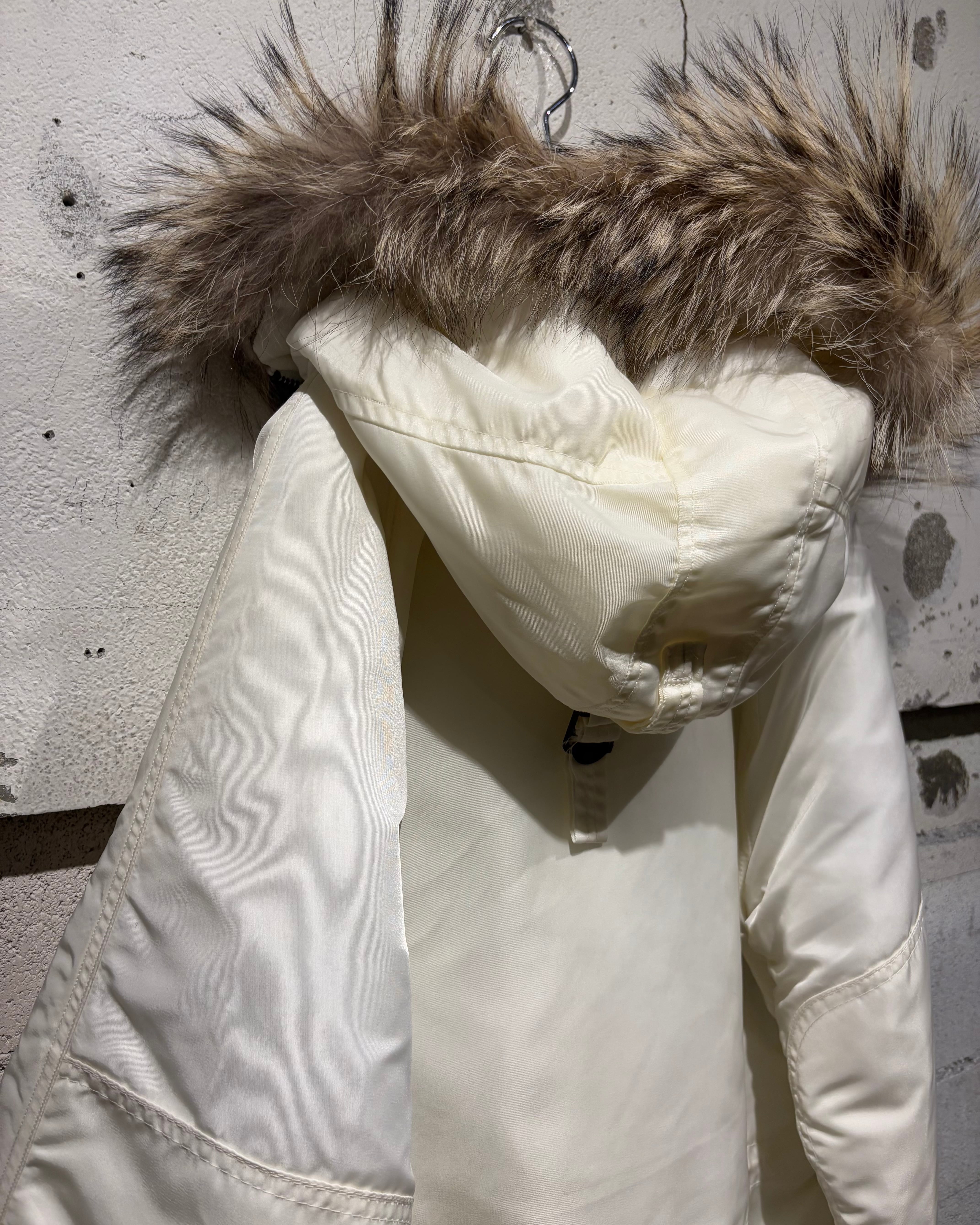 Caka otto】 90's “SPIEWAK” Rare White Color N-3B Flight Jacket