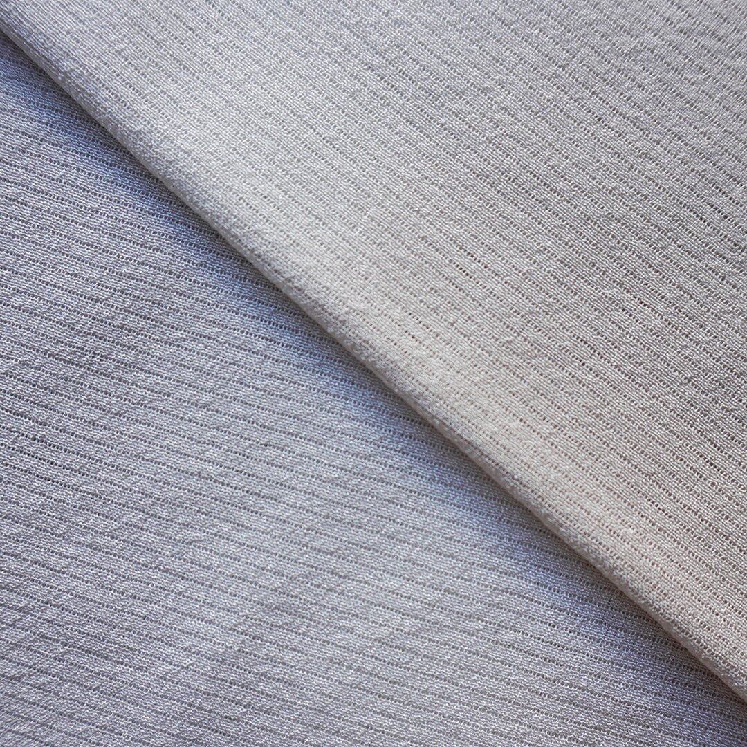 【和小物さくら・帯揚げ】枯野色×暁鼠 五本絽二色縦暈し 絽ちりめん帯揚げ No.250624⑨