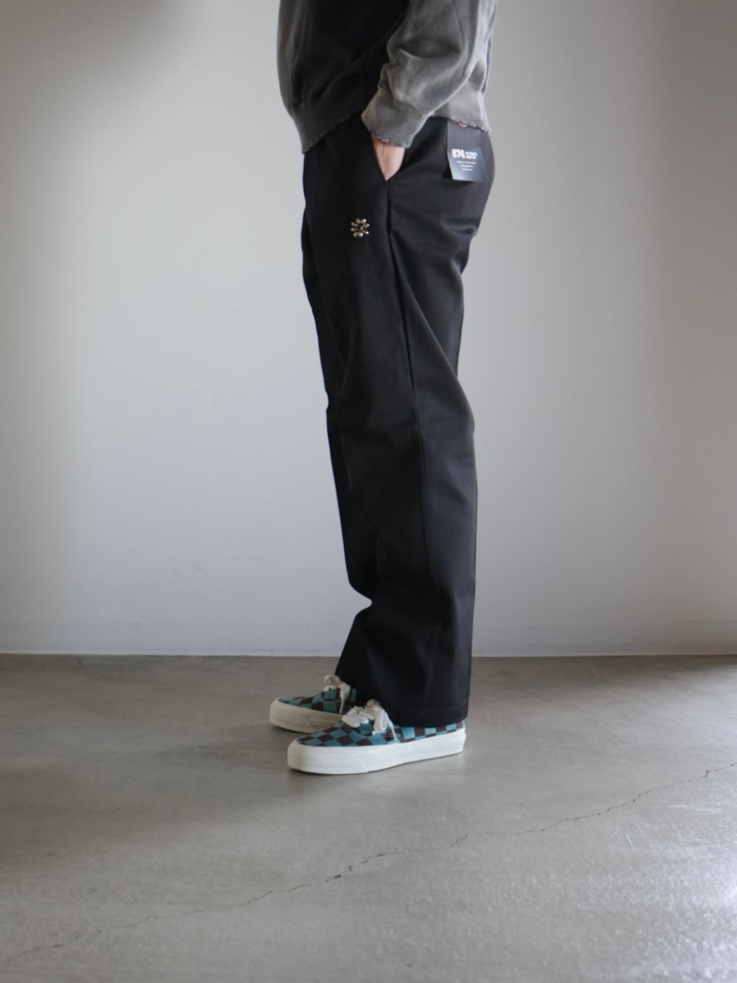 HTC × Dickies【874 フラワーターコイズ スタッズ ワークパンツ