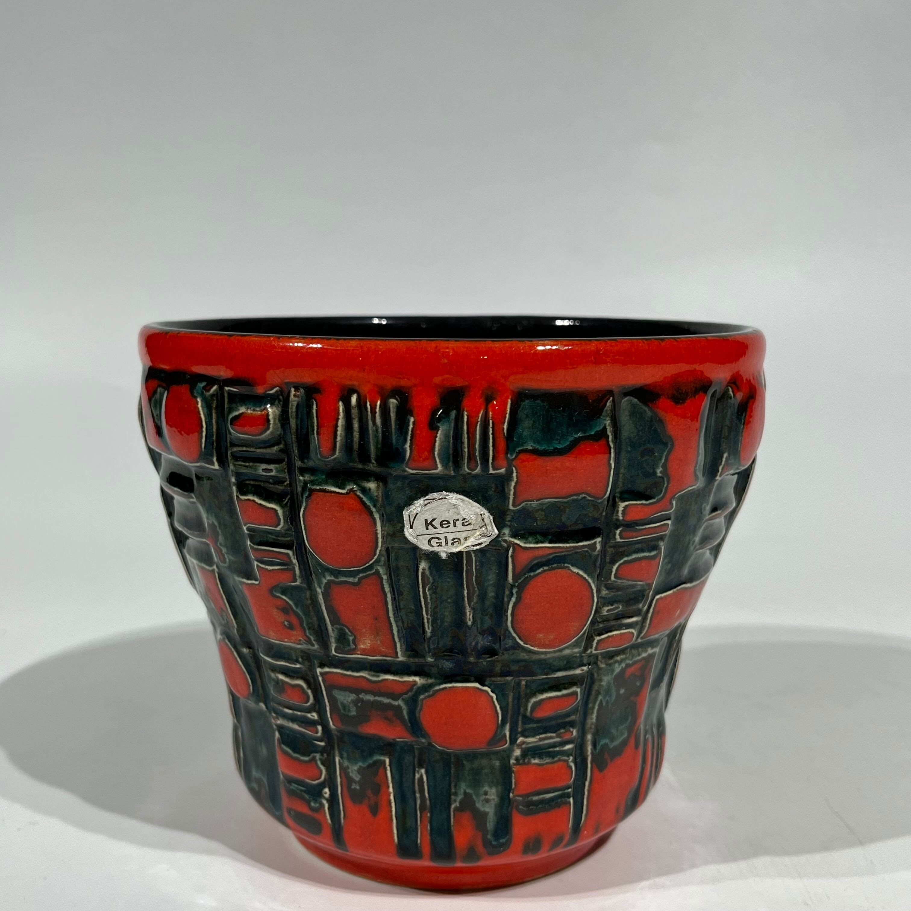 総合評価 IZ61950F☆西ドイツ German Art Pottery ヴィンテージ フラワーベース 花器 陶器 花瓶 ディスプレイ オブジェ  アートポタリー ビンテージ：Rocca-clann