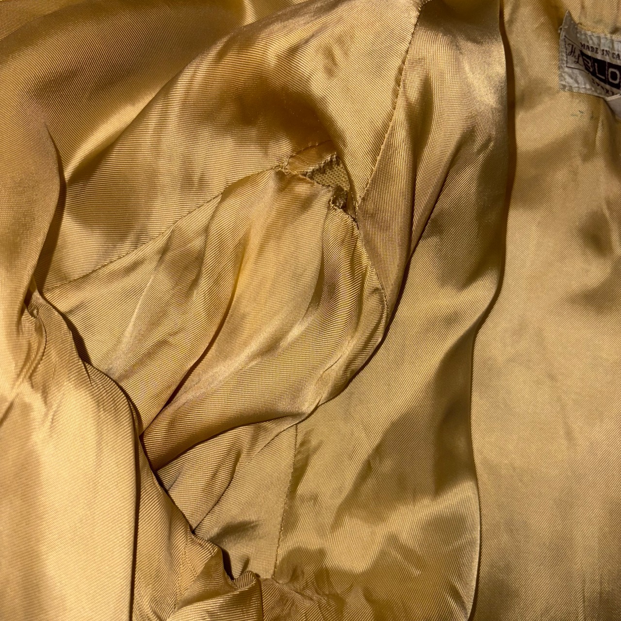 vintage 1950’s 2tone design open collar rockabilly blouson