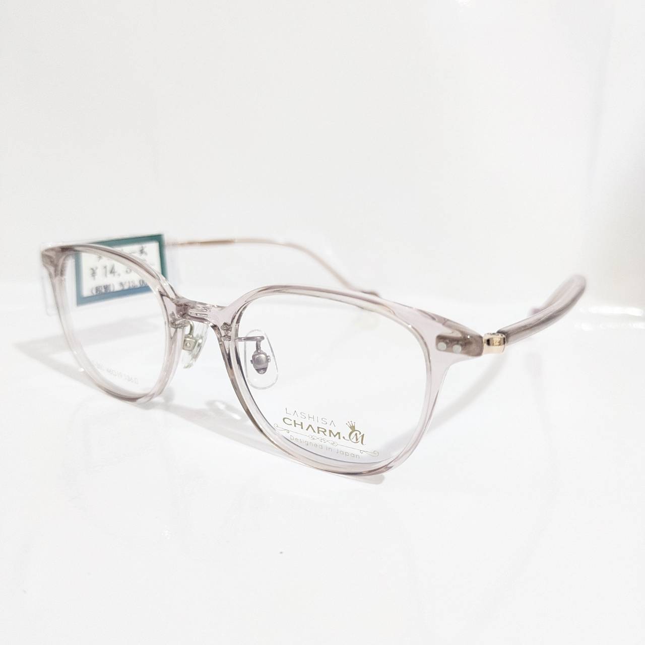 【LASHISA CHARM】ウエリントンセルフレーム クリアピンク