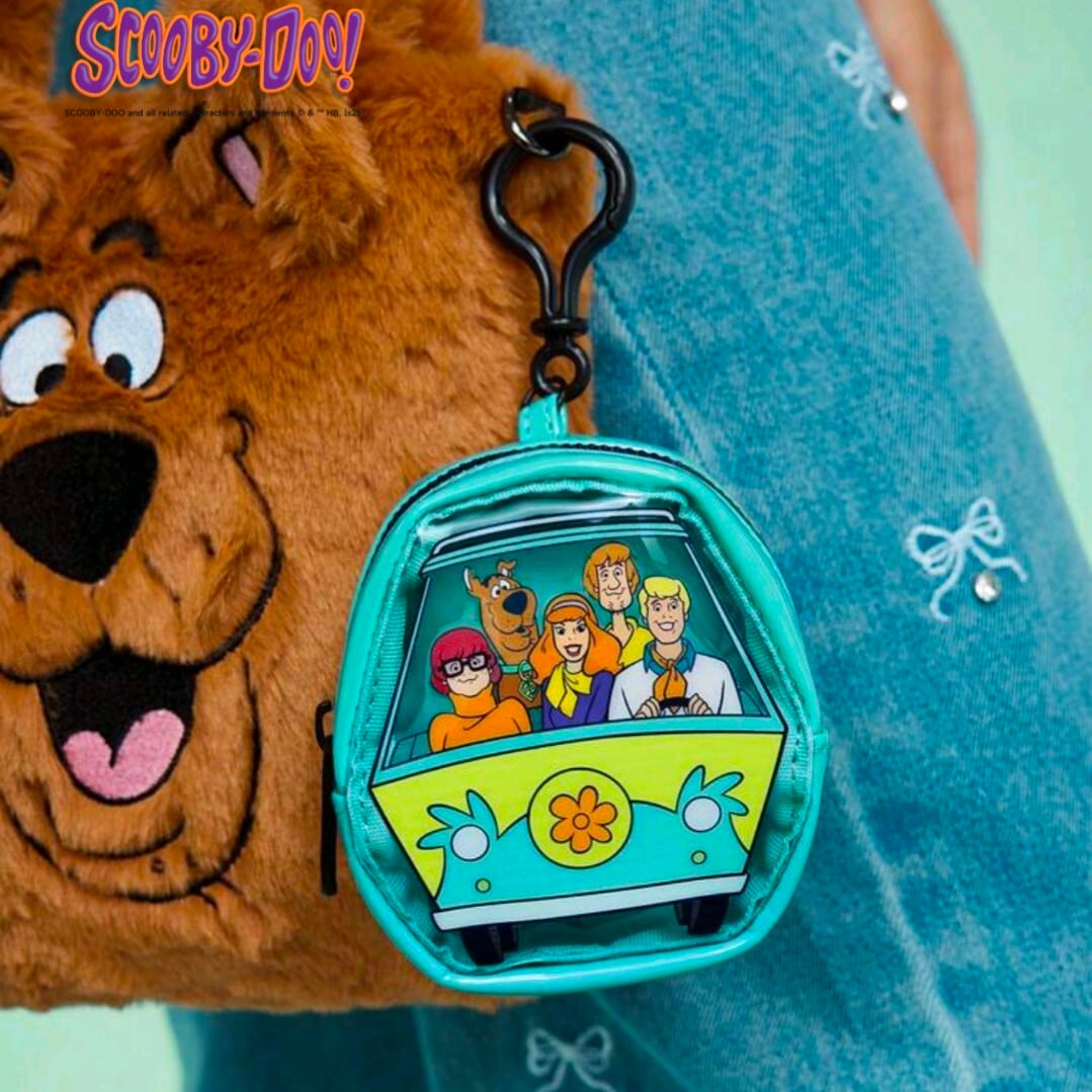 【 Scooby-Doo（ スクービー・ドゥー ） 】カラビナ CLEAR POUCH ( カラビナクリアポーチ )  カラビナキーホルダー / 小物入れ / コスメポーチ 〚アメリカン雑貨 アメトイ〛