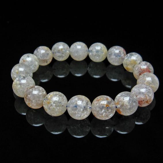 ホワイトガーデンファントムクォーツ ブレスレット 12mm [M便 1/10] 111-16609