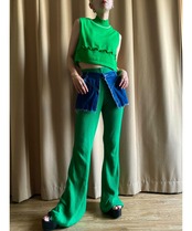 retro green color remake knit-3582-8