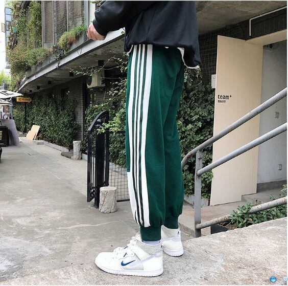 全3色 スウェット ジャージ 部屋着 ウエストゴム サイドライン