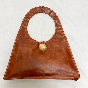 SULAY RODORIGUEZ Distressed Genuine Leather Hand Bag Hand Made In USA