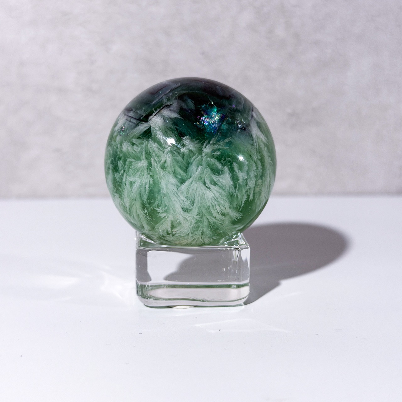 フェザーフローライト スフィア ＊ Angel Feather Fluorite ＊ 天然石