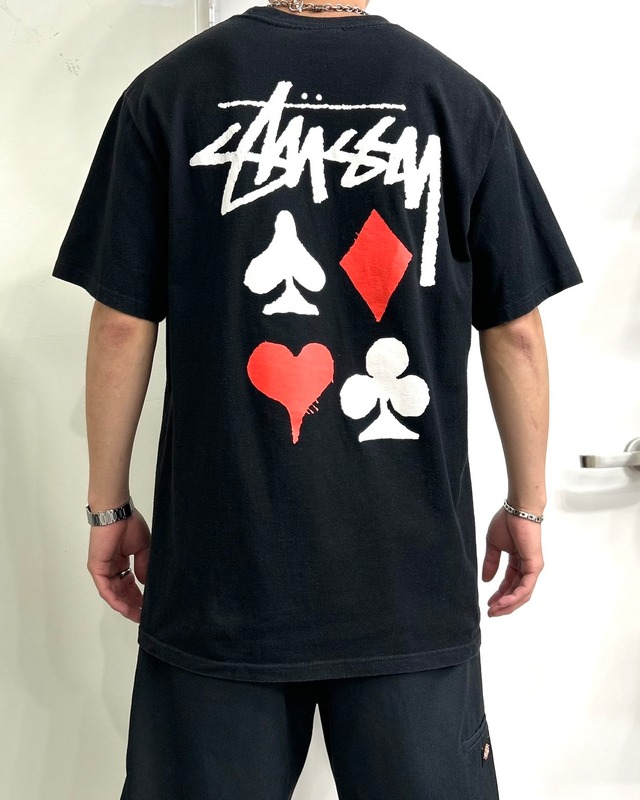 20’s stussy Design Tee “ Full Deck 2 ”【Roots店】