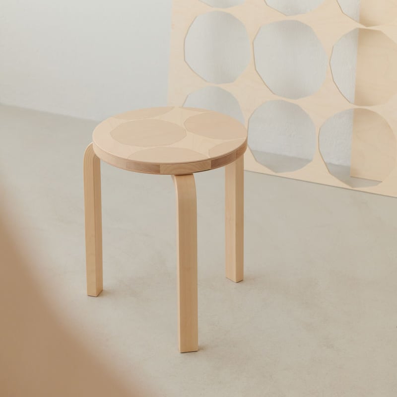 秋田木工　スツール　マリメッコ　リメイク4 Artek + Marimekko スツール 60 セイレーニ | artek [メトロクス札幌]
