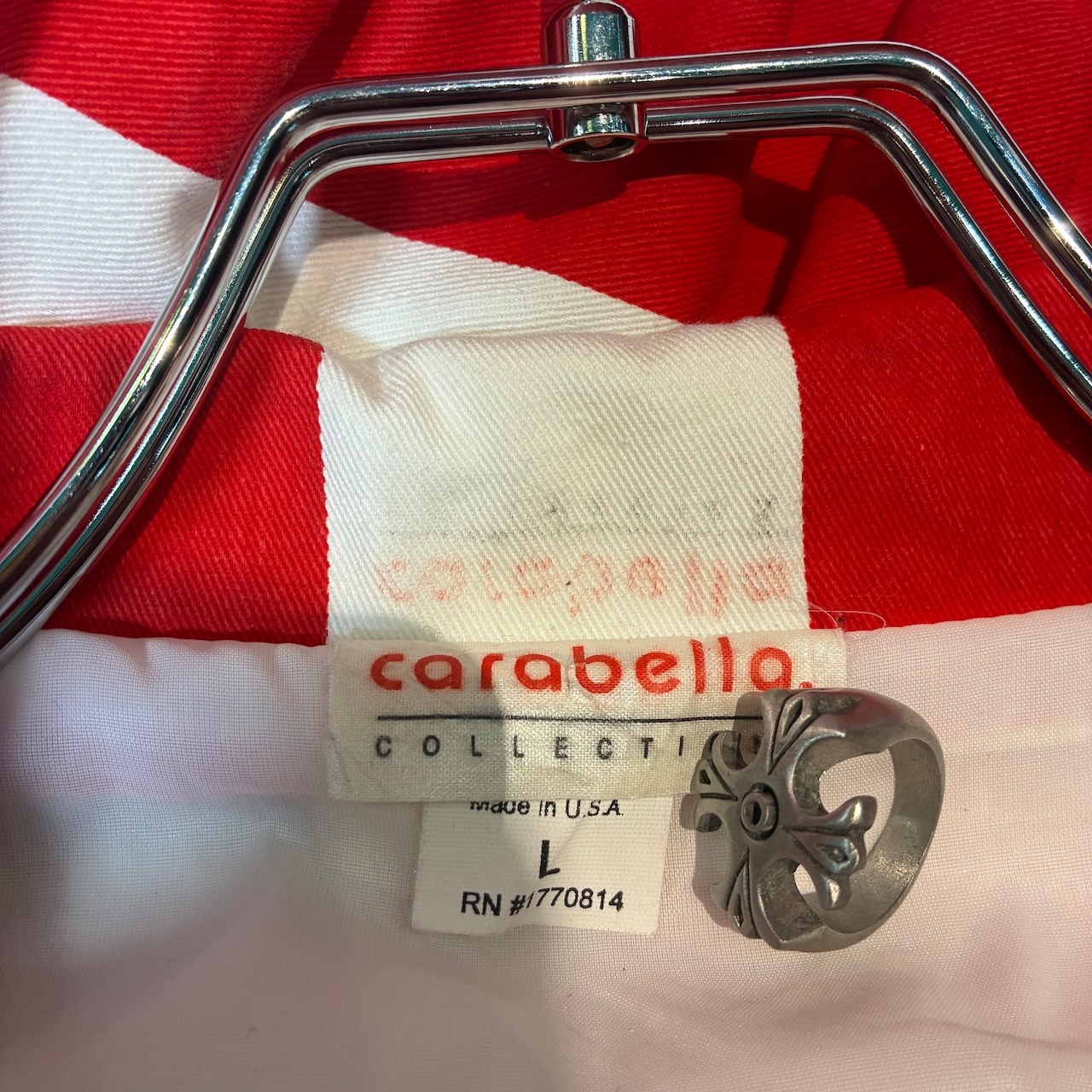 90s USA製 Budweiser 総柄ジャケット バドワイザー ビール アメカジ コットンジャケット