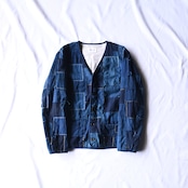 KUON / Vintage Boro Patchwork V-neck Jacket