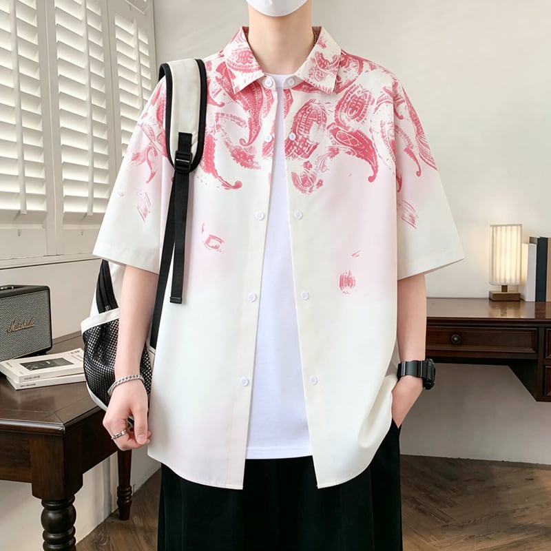 WSシリーズ】☆シャツ☆ 2color トップス 半袖 ユニセックス 大きい